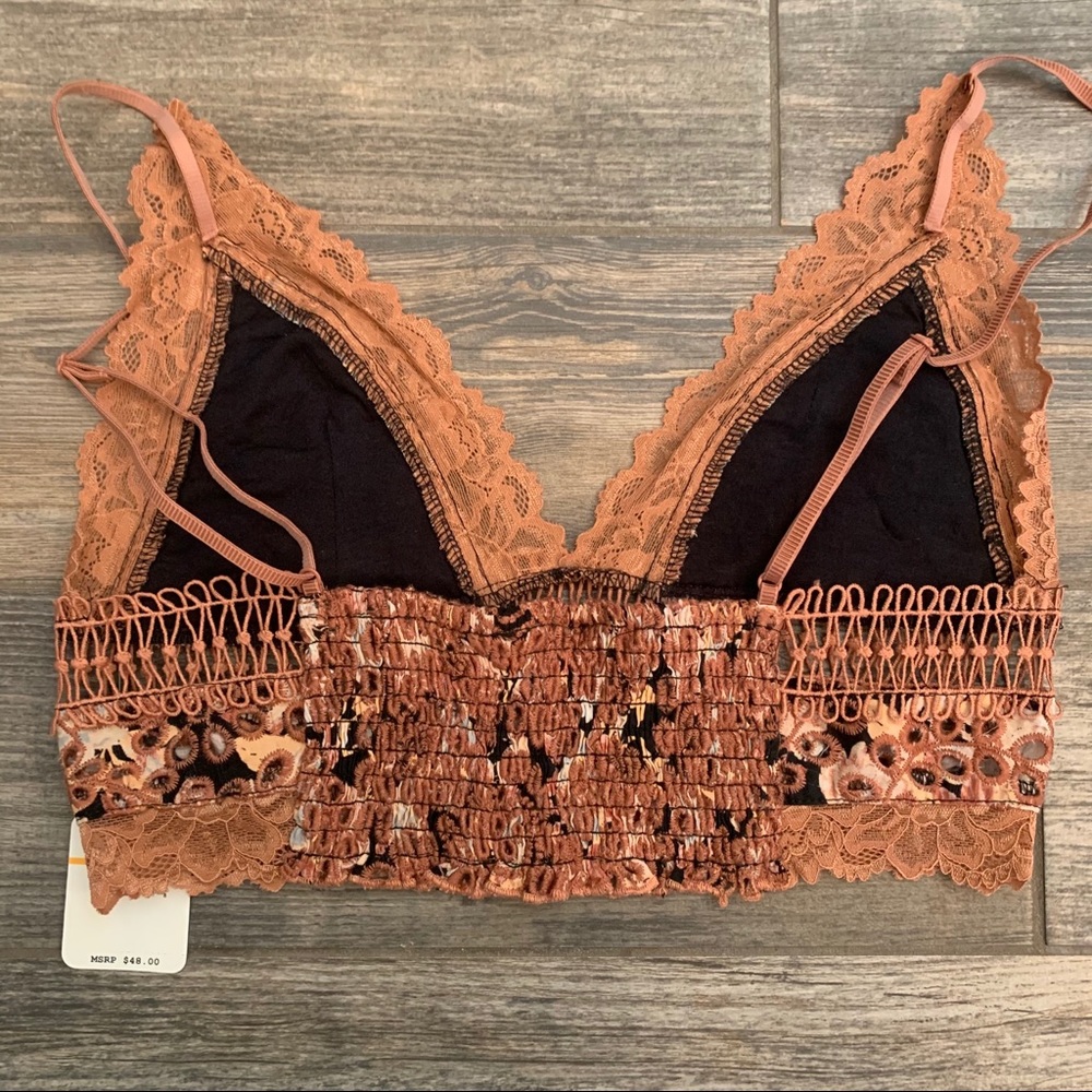 S NWT Free People Emma Soft Bralette Longline Bra - Picture 10 of 13